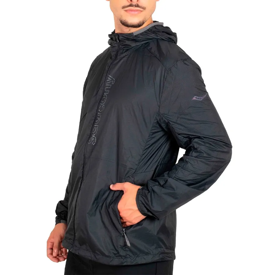Imagen 1 de 4 de Campera Saucony Peregrine Packaway-NEGRO