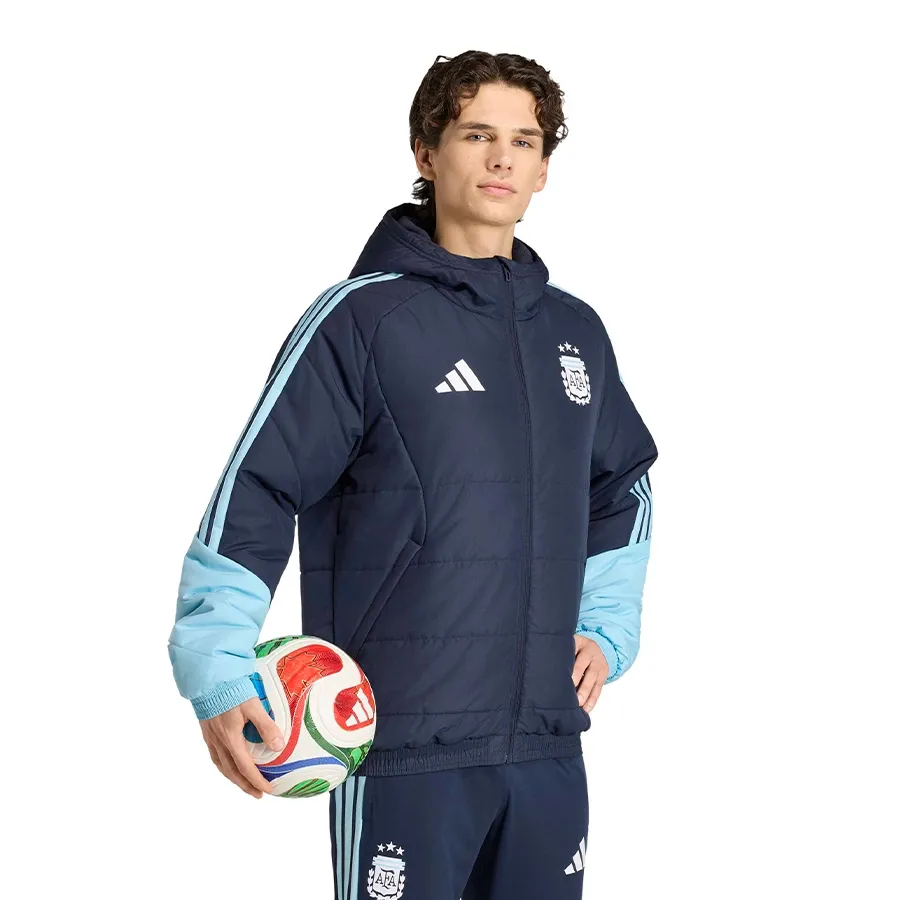 Imagen 0 de 5 de Campera adidas de invierno Afa 26-MARINO/CELESTE