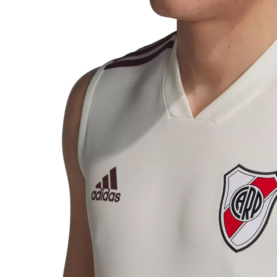 Imagen 2 de 4 de Musculosa adidas De Entrenamiento River Plate-BLANCO/BORDO