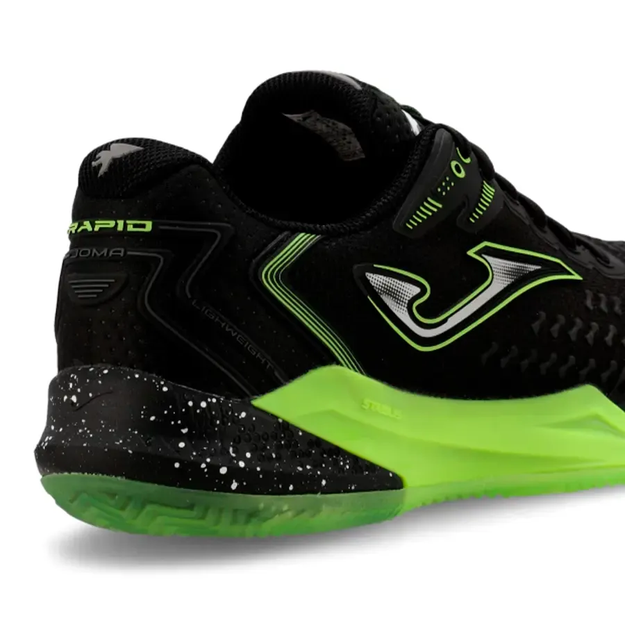 Imagen 5 de 6 de Zapatillas Joma Tenis Rapid-NEGRO/VERDE FLUOR