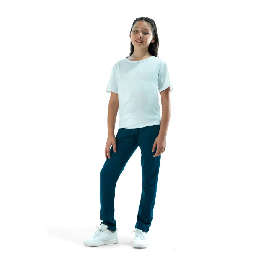 Imagen 3 de 4 de Remera Kamp Básica Colegial 25-BLANCO