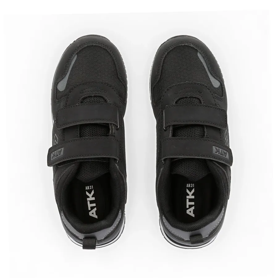 Imagen 3 de 6 de Zapatillas Atomik Casual Velcro Tyler 22-NEGRO/GRIS