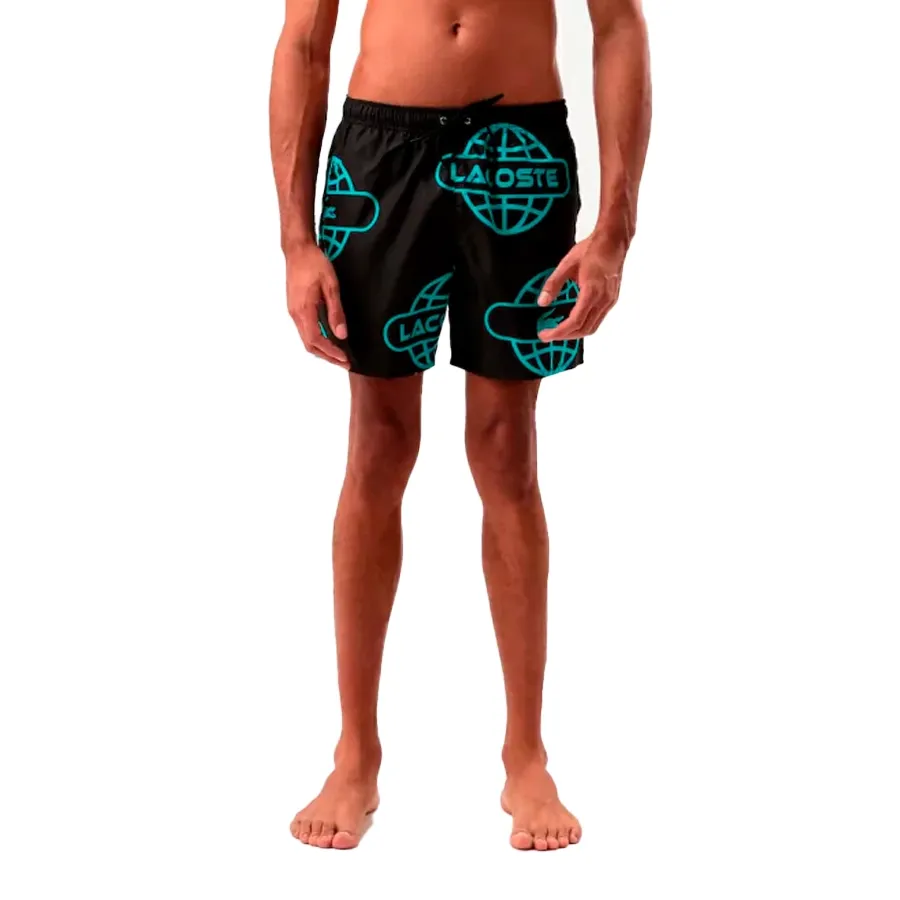 Imagen 4 de 5 de Malla Lacoste -NEGRO/TURQUESA