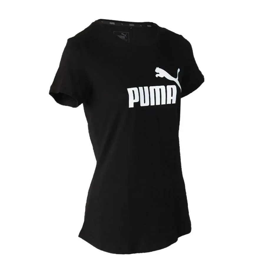 Imagen 1 de 4 de Remera Puma Ess Logo-NEGRO/BLANCO
