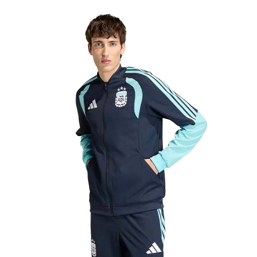 Imagen 1 de 5 de Campera adidas Presentación Afa-MARINO/CELESTE