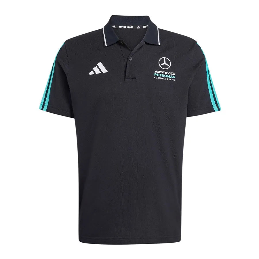 Imagen 2 de 5 de Polo adidas DNA Mercedes-AMG Petronas-NEGRO/TURQUESA