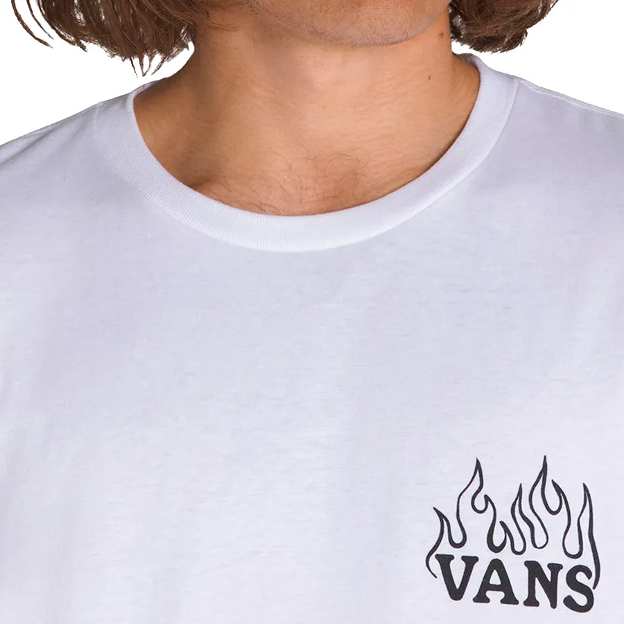 Imagen 3 de 4 de Remera Vans The Royal Flush-BLANCO/NEGRO