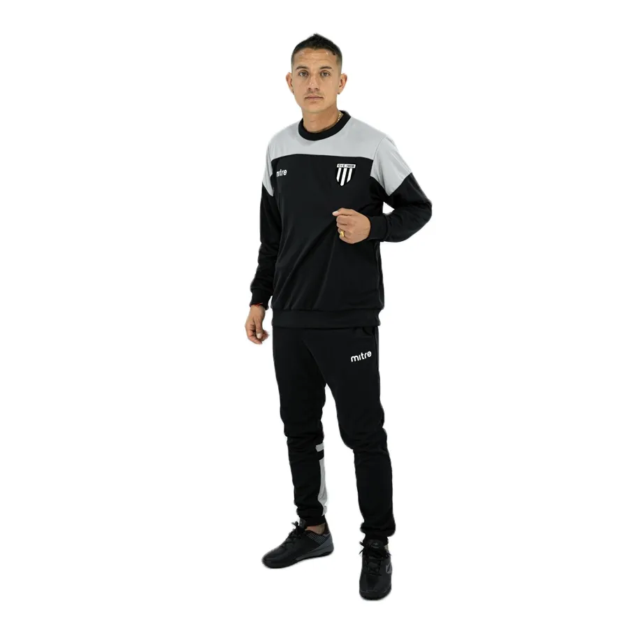 Imagen 2 de 7 de Buzo Mitre Blake Frizado Gimnasia y Esgrima 23-NEGRO/GRIS