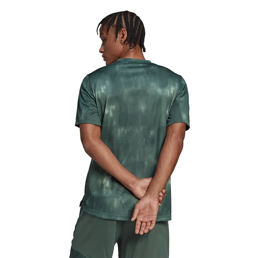 Imagen 4 de 5 de Remera adidas Aeroready Workout-VERDE/NEGRO