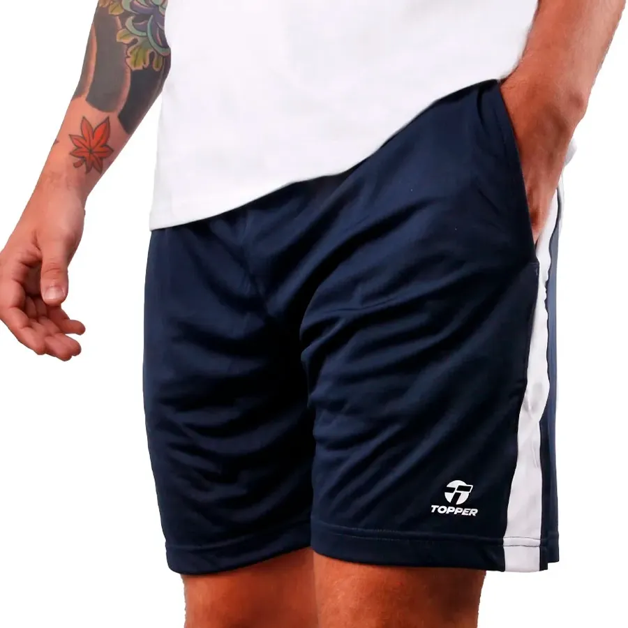 Imagen 2 de 3 de Shorts Topper Futbol Line II-MARINO/BLANCO