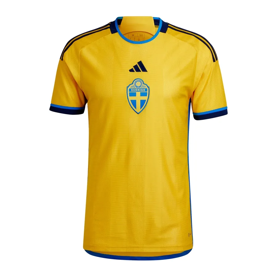 Imagen 0 de 6 de Camiseta adidas Titular Suecia 22-AMARILLO/AZUL