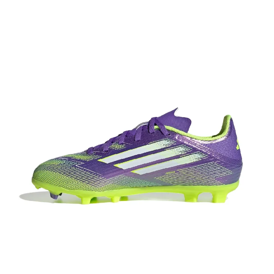 Imagen 2 de 7 de Botines adidas F50 League Fg Niño-PURPURA/VERDE FLUOR