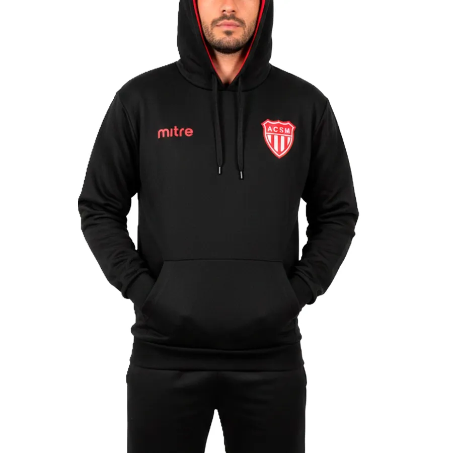 Imagen 1 de 4 de Buzo Mitre Canguro San Martin Mza-NEGRO/ROJO