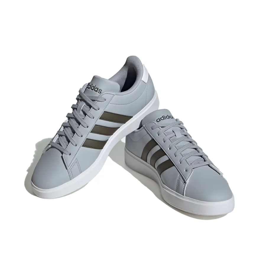 Imagen 3 de 9 de Zapatillas adidas Grand Court 2.0-GRIS/NEGRO/BLANCO