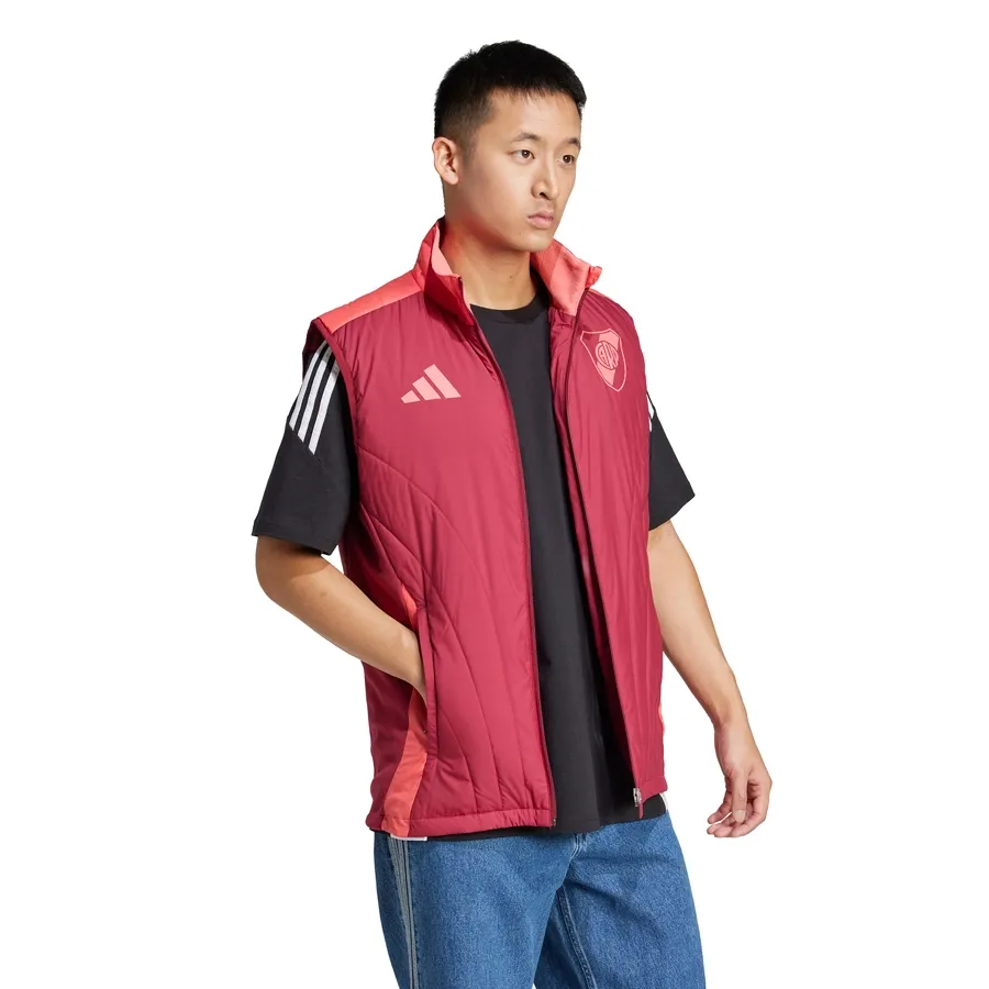 Imagen 1 de 5 de Chaleco adidas River Plate Tiro 24 Winterized-BORDO/SALMON