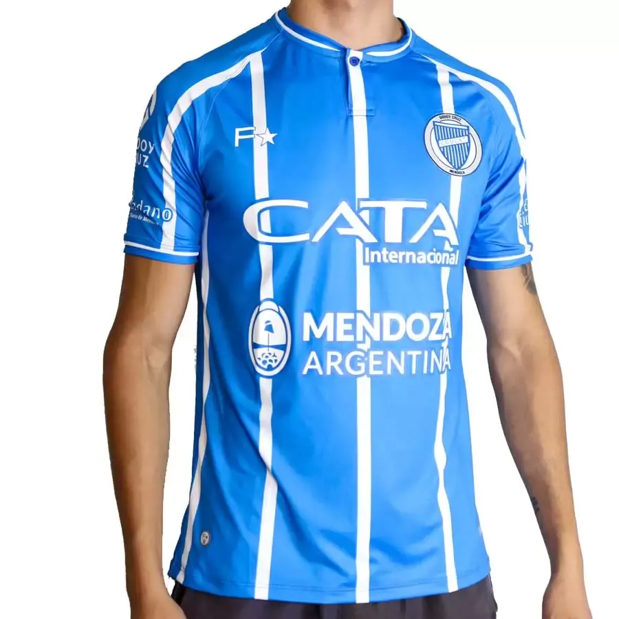 Imagen 0 de 4 de Camiseta Fiume Sport Oficial Godoy Cruz-AZUL/BLANCO