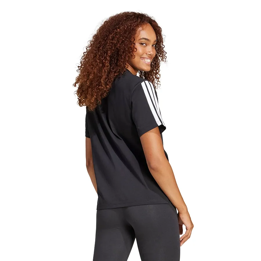 Imagen 1 de 4 de Remera adidas Essentials 3 Stripes-NEGRO