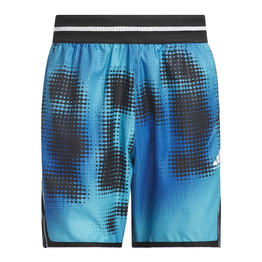 Imagen 2 de 5 de adidas Shorts  CrazyLite Aop 3-TURQUESA/NEGRO