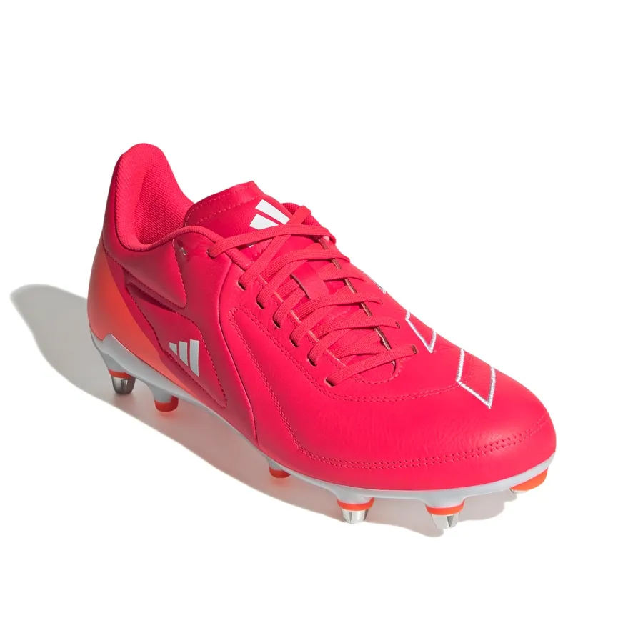Imagen 1 de 7 de Botines adidas Rugby Rs15 Elite Terreno-CORAL FLUOR/NARANJA/BLANCO