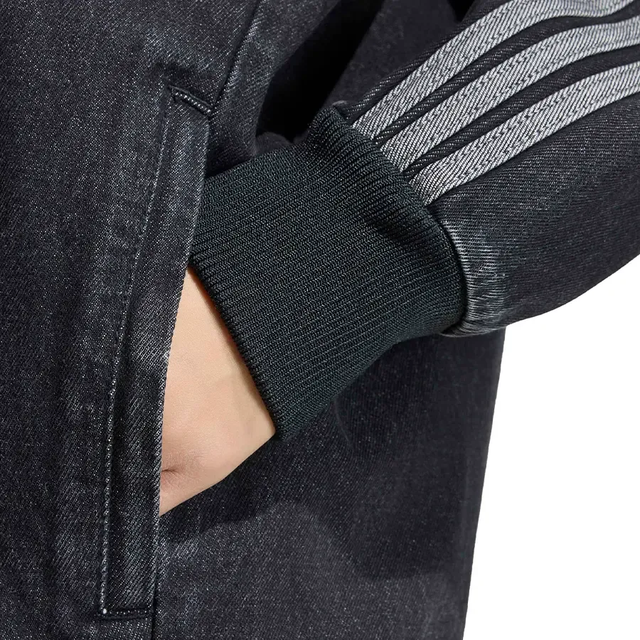 Imagen 4 de 5 de Campera adidas originals Sst Oversize Denim-GRAFITO