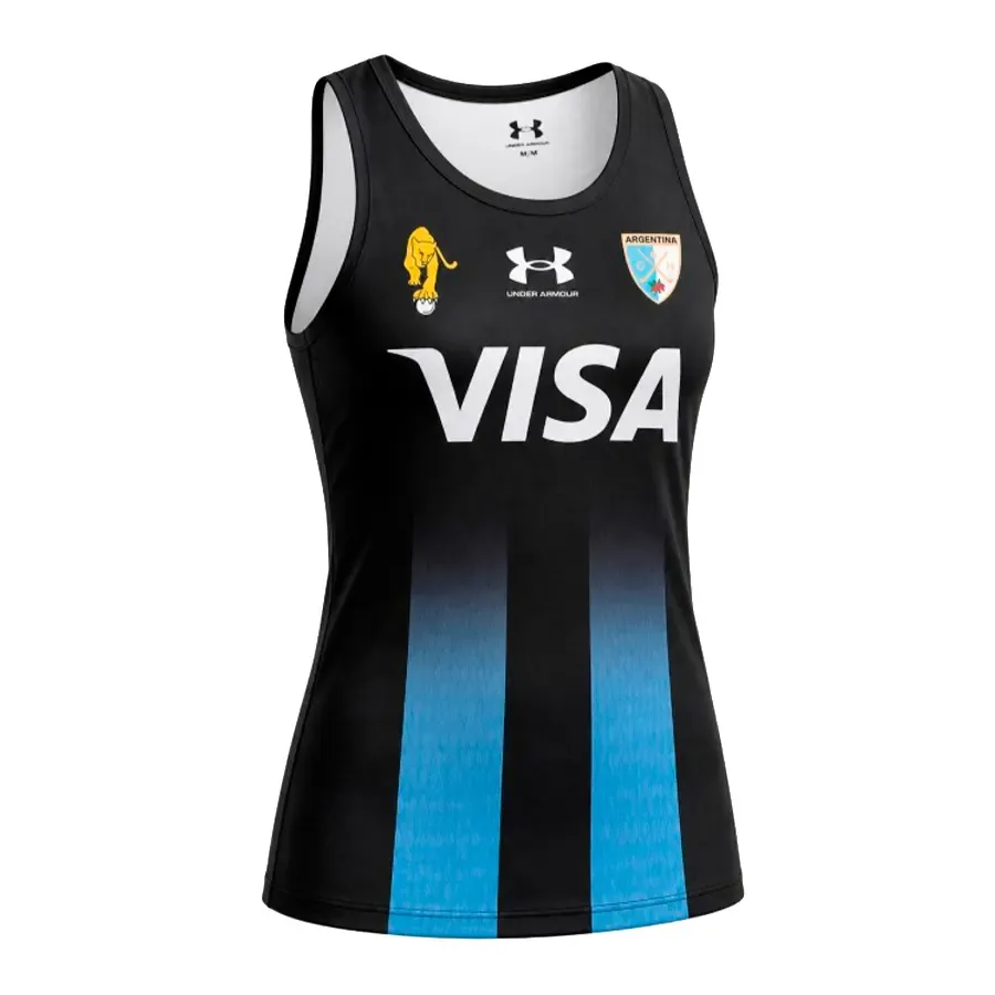 Imagen 1 de 3 de Camiseta Under Armour Juego Leonas Away-NEGRO/CELESTE