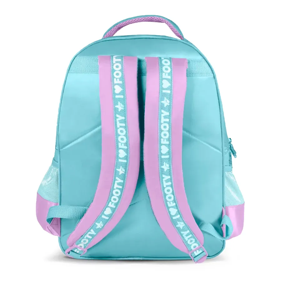 Imagen 2 de 3 de Mochila Footy 18 Rainbow Unicorn C/Luz-VERDE AGUA/VIOLETA