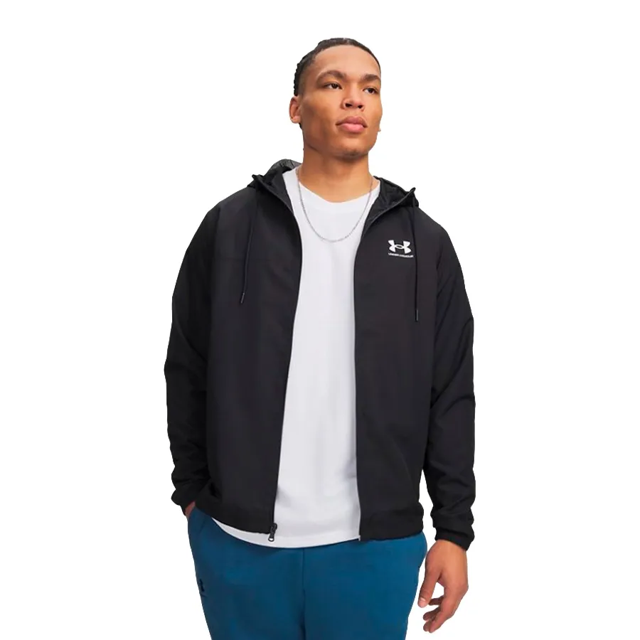 Imagen 0 de 2 de Campera Under Armour Rival Woven Windbreaker-NEGRO