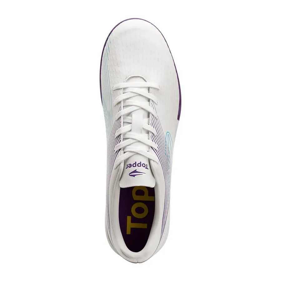 Imagen 3 de 5 de Botines Topper Stingray Iii Match 1 Tf-BLANCO/VIOLETA