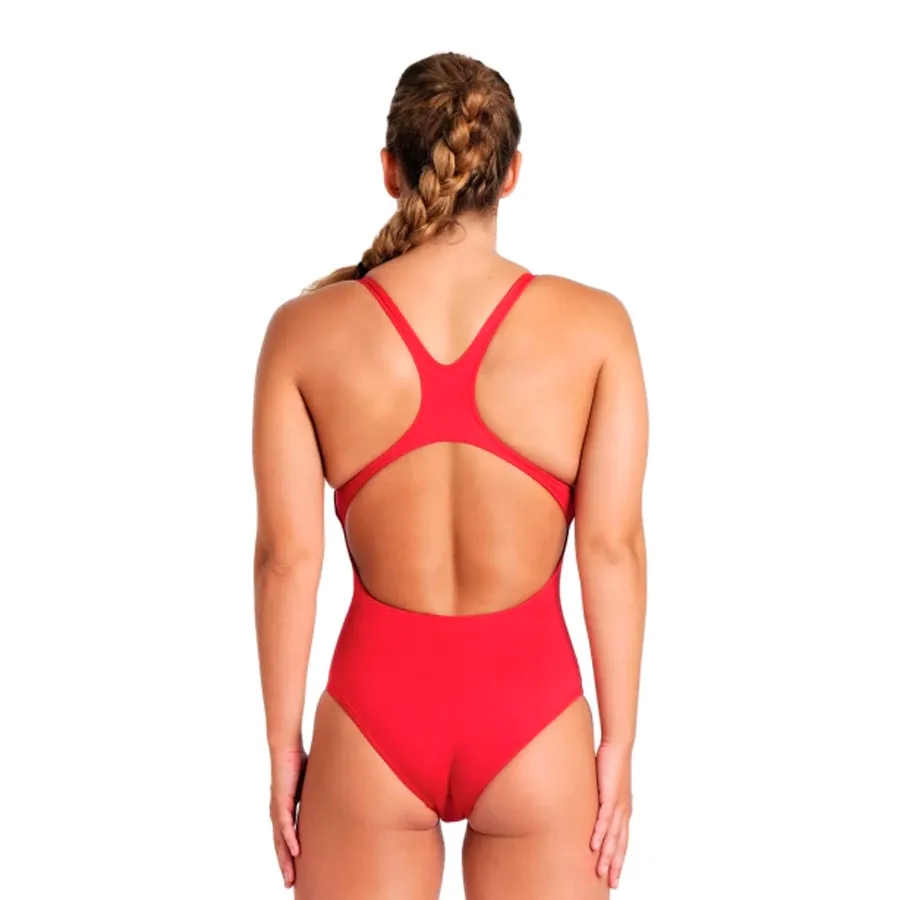 Imagen 1 de 6 de Malla Arena Team Solid Swim Pro Enteriza-ROJO