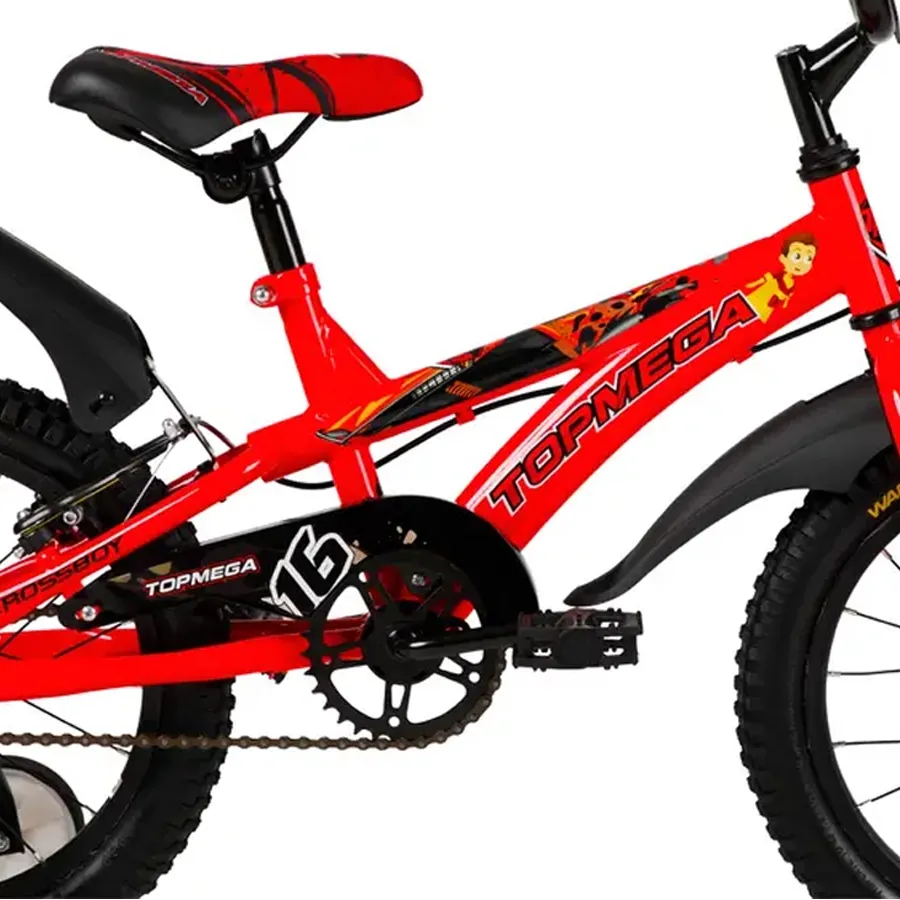Imagen 2 de 6 de Bicicleta TopMega Crossboy R16-ROJO
