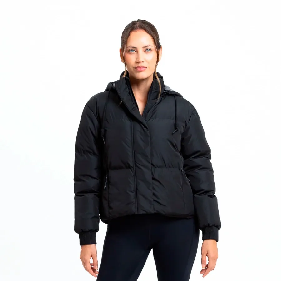 Imagen 0 de 5 de Campera Iu Sport Harmony Hooded Puffer-NEGRO