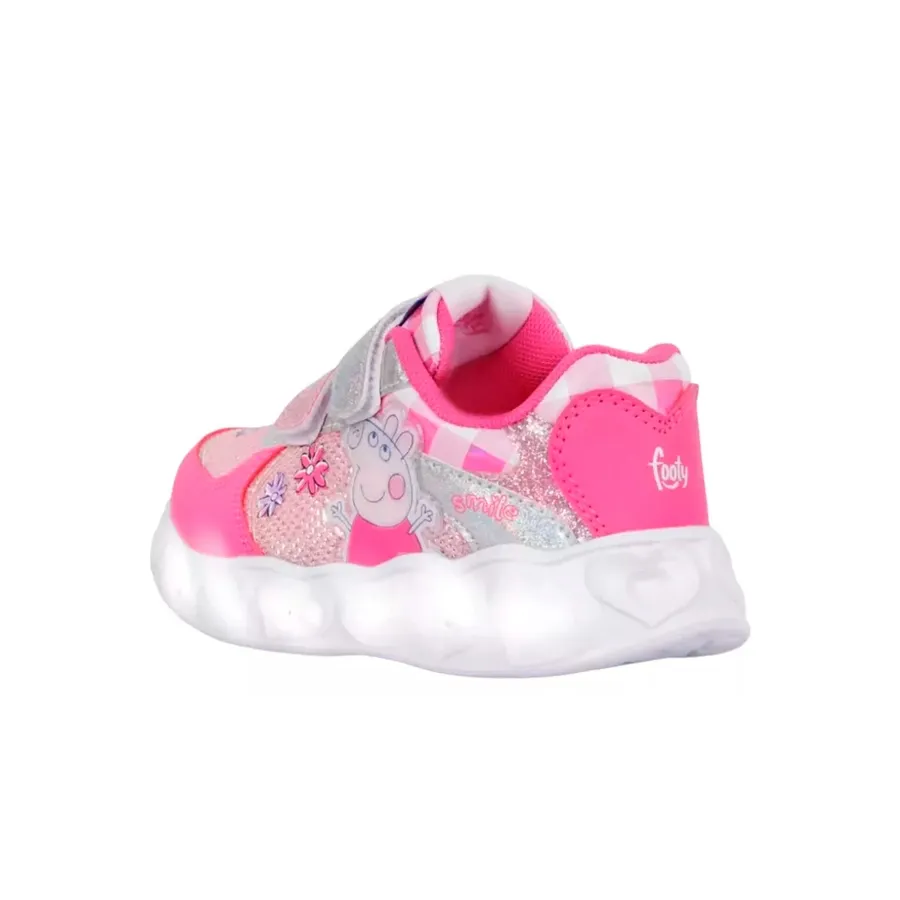 Imagen 2 de 3 de Zapatillas Footy Peppa Pro-ROSA/PLATA