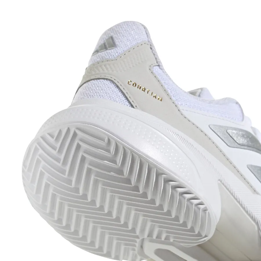 Imagen 6 de 7 de Zapatillas adidas Courtjam Control 3-BLANCO/PLATA