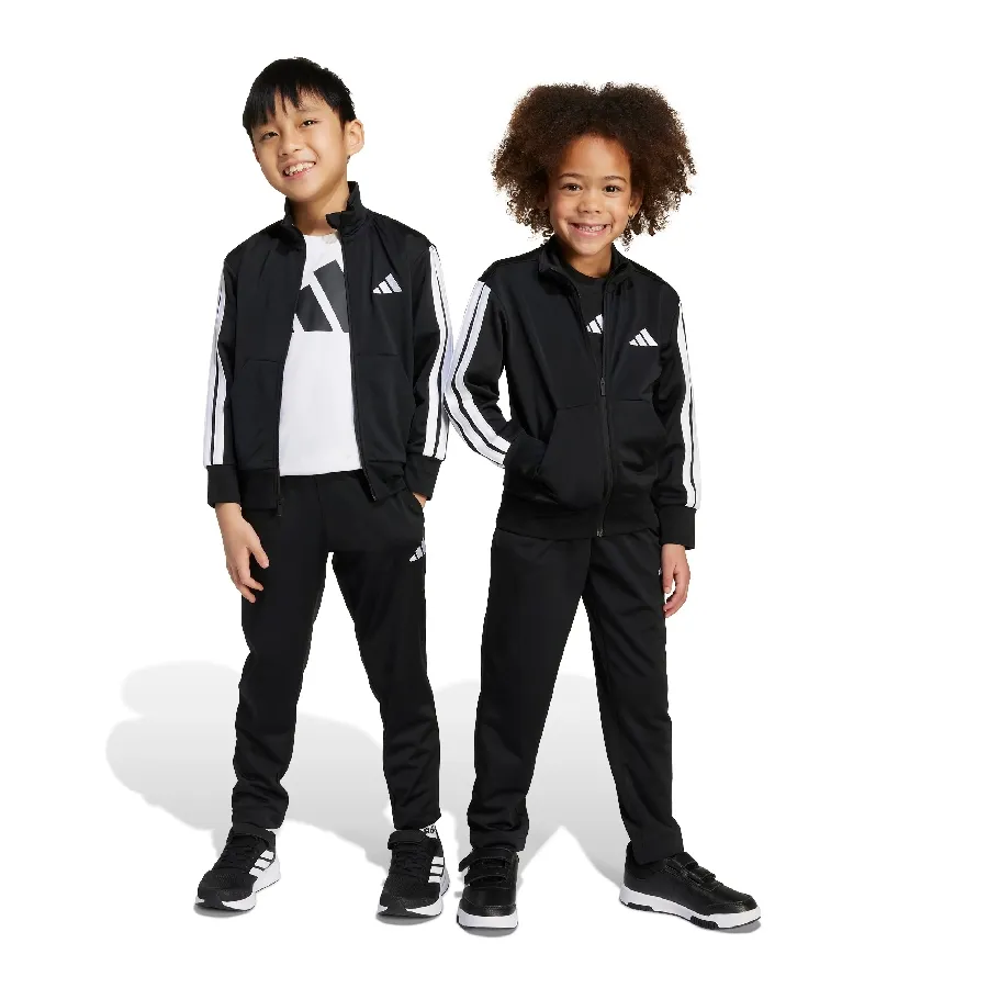Imagen 0 de 6 de Conjunto adidas Essentials Climacool Track Suit Kids-NEGRO/BLANCO