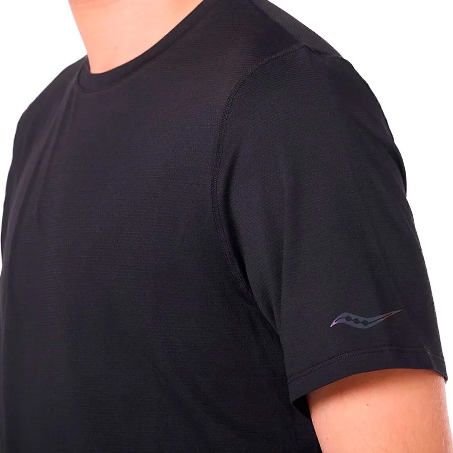 Imagen 2 de 5 de Remera Saucony Peregrine Tr Graphic-NEGRO