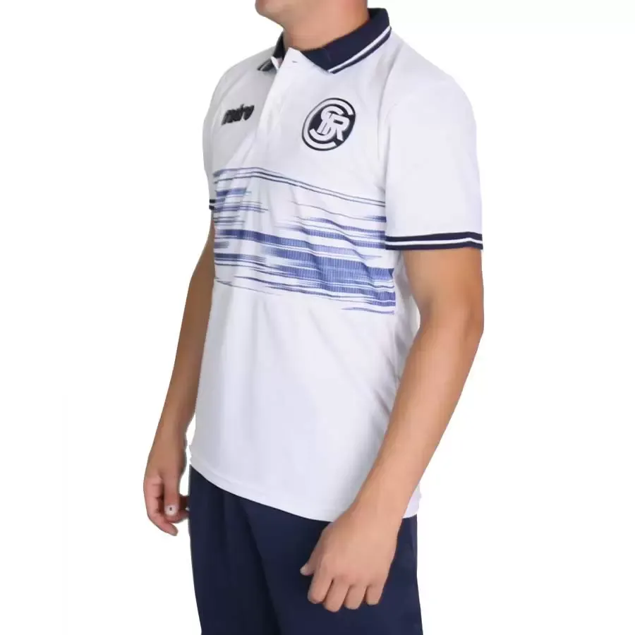 Imagen 1 de 3 de Remera Mitre Chomba Independiente Rivadavia Polo Newton-BLANCO