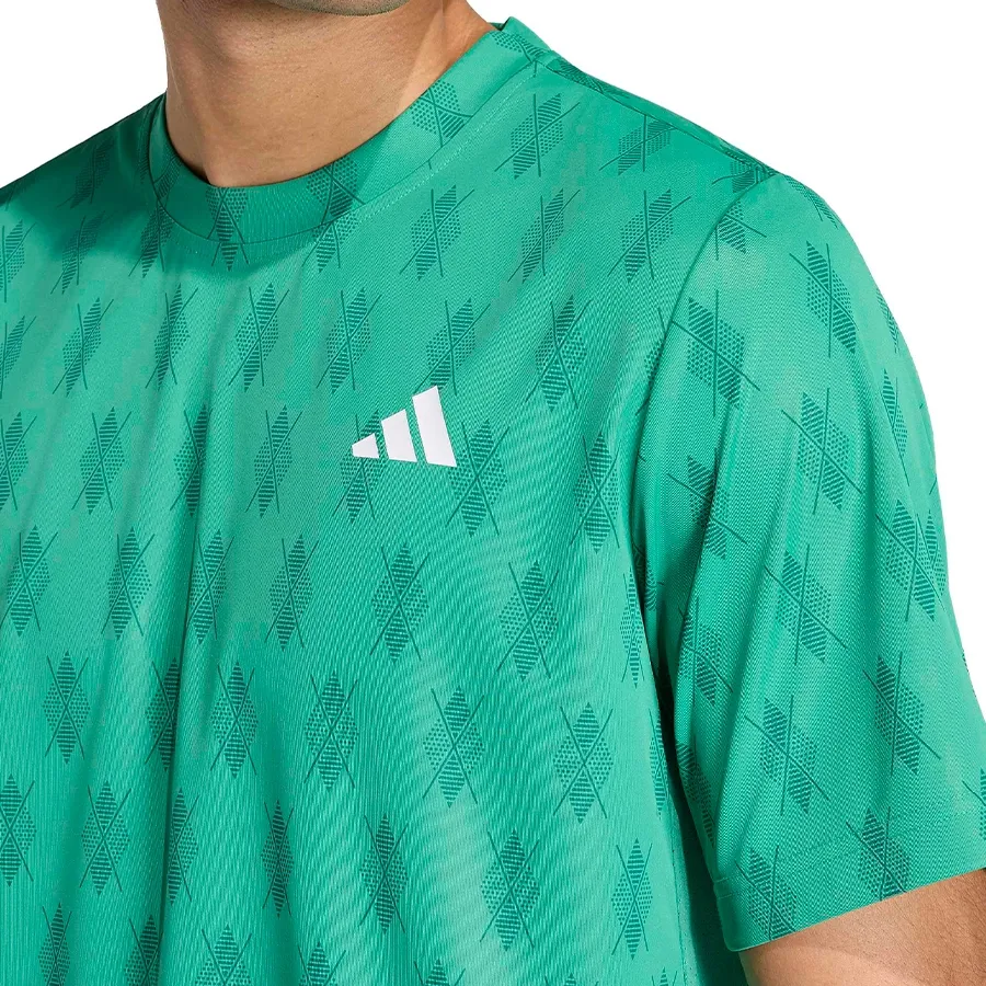 Imagen 3 de 5 de Remera adidas Club Tenis Climacool-VERDE