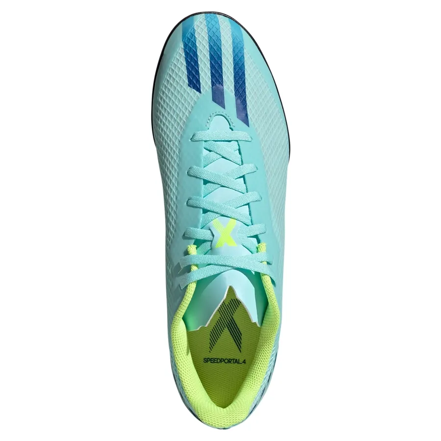 Imagen 4 de 6 de Botines adidas X Speedportal 4 Tf-CELESTE/MARINO/VERDE FLUO