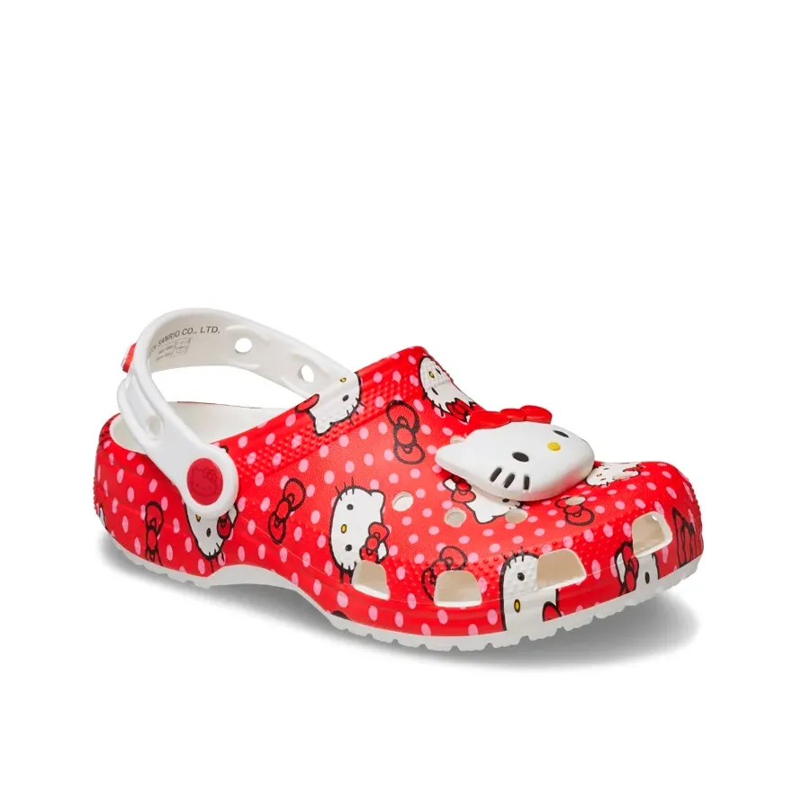 Imagen 1 de 7 de Sandalias Crocs Hello Kitty Classic Clog-ROJO/BLANCO