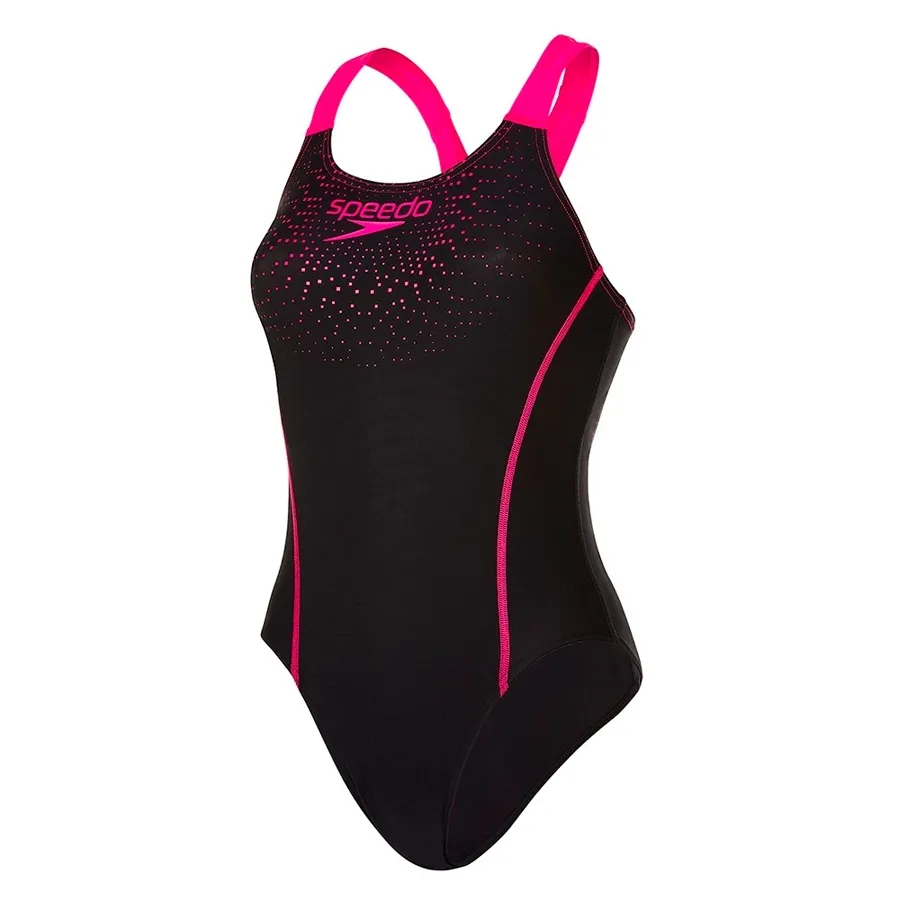 Imagen 0 de 4 de Malla Speedo Gala Logo Medalist-NEGRO/FUCSIA