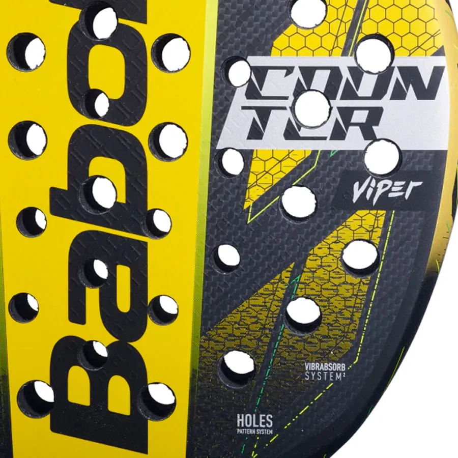 Imagen 3 de 5 de Paleta Babolat Counter Viper-NEGRO/AMARILLO