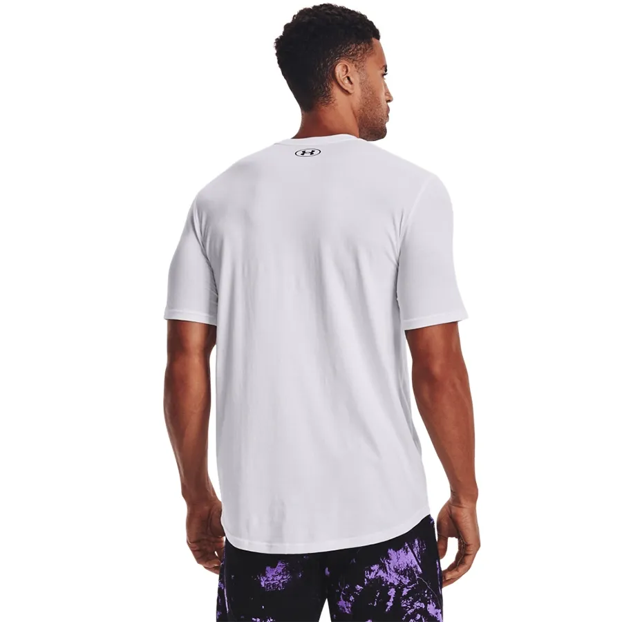 Imagen 3 de 5 de Remera Under Armour Project Rock Statement Hungry-BLANCO/NEGRO