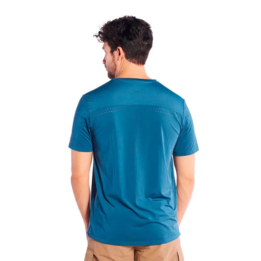 Imagen 2 de 5 de Remera Saucony Hurricane Short Sleeve-AZUL