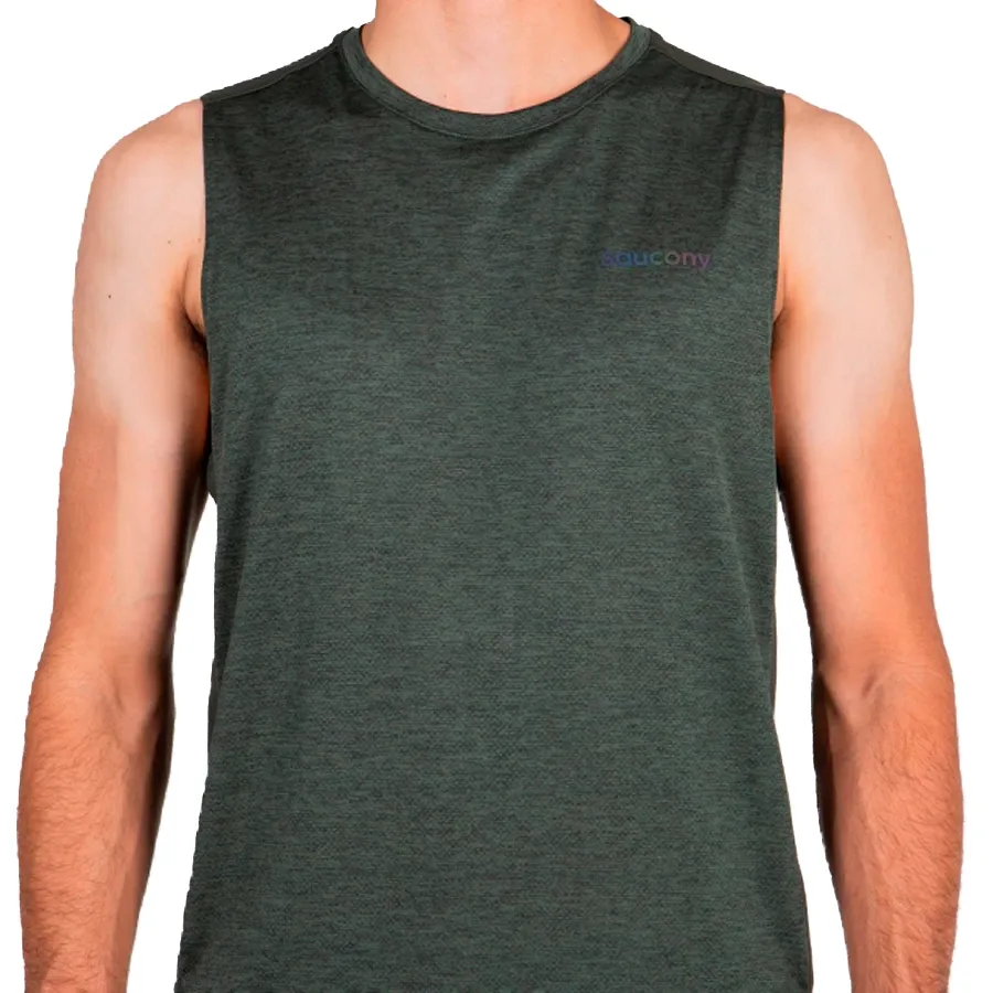 Imagen 3 de 4 de Musculosa Saucony Elevate-VERDE OLIVA