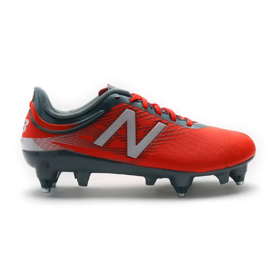 Imagen 4 de 5 de Botines New Balance Junior Furon 2.0 Dispatch Sg-NARANJA/GRIS/BLANCO