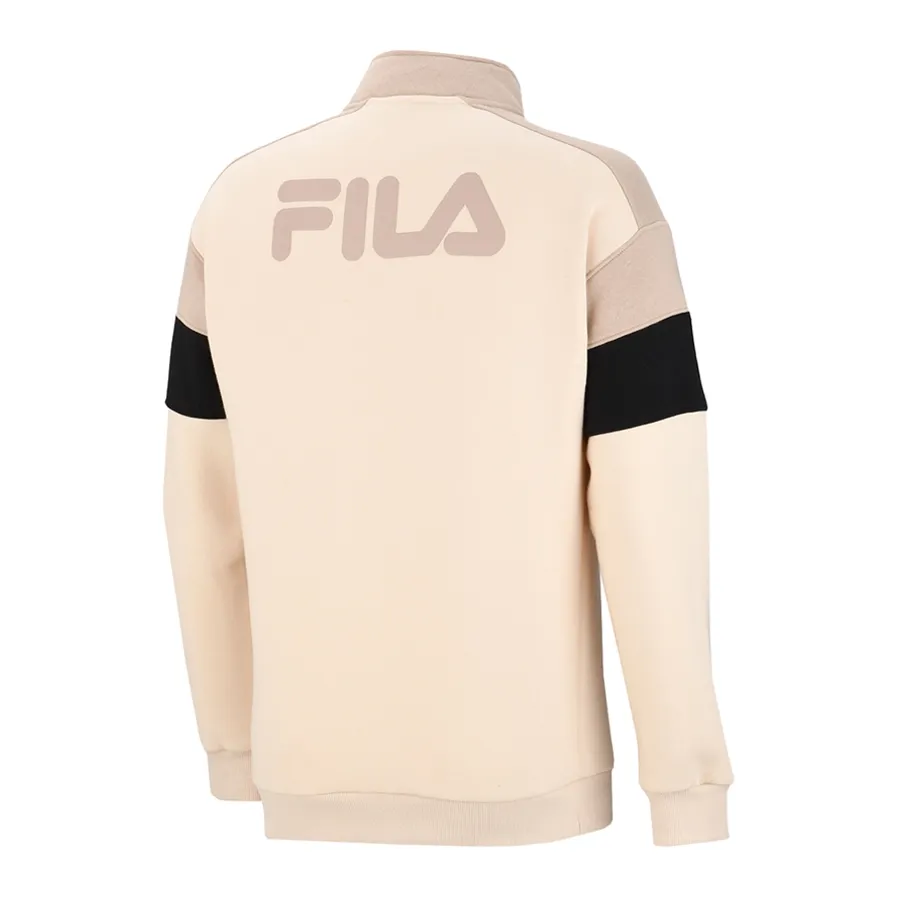 Imagen 1 de 2 de Buzo Fila Block Letter 1/2 Cierre-CREMA/ARENA/NEGRO