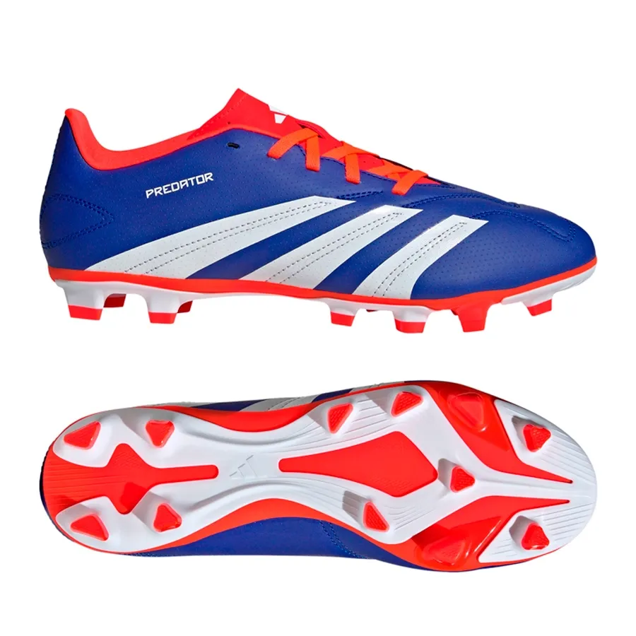 Imagen 7 de 8 de Botines adidas Predator Club FxG-AZUL/NARANJA/BLANCO