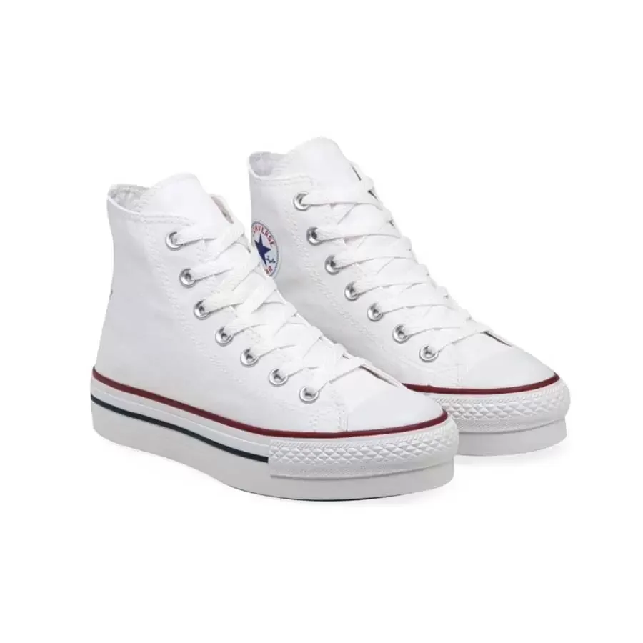 Imagen 3 de 4 de Zapatillas Converse Ct All Star Plataform Hi-BLANCO