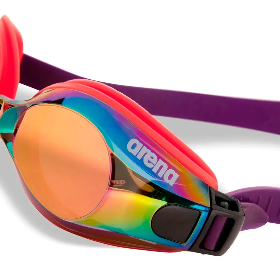 Imagen 2 de 4 de Antiparras Arena Zoom X-Fit Mirror 113-ROJO/VIOLETA