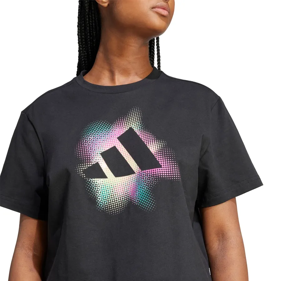 Imagen 3 de 5 de Remera adidas Dance Estampada-NEGRO